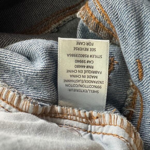 Tinseltown Womens High Rise Distressed Skinny Jeans Light Wash Blue Size 11 - Picture 9 of 9